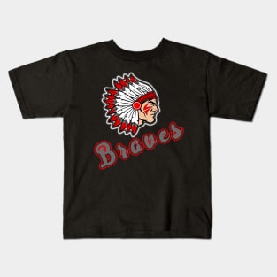Atlanta Brave Retro Logo Worn Kids T-Shirt